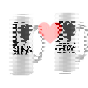 I Love China I Heart China コーヒーマグ - Kawaiitshirt