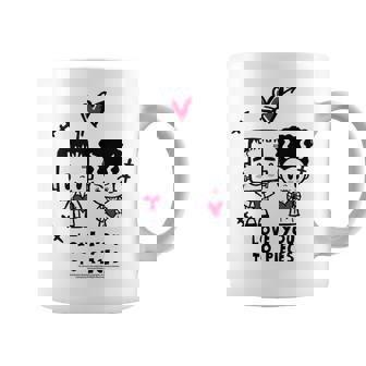 Love You To Pieces Monster Couple Gothic Valentine Horror Tank Top Coffee Mug | Mazezy