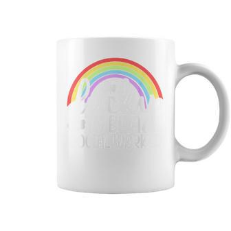 Lucky To Be A Social Worker St Patrick's Day Shamrocks Coffee Mug | Seseable CA