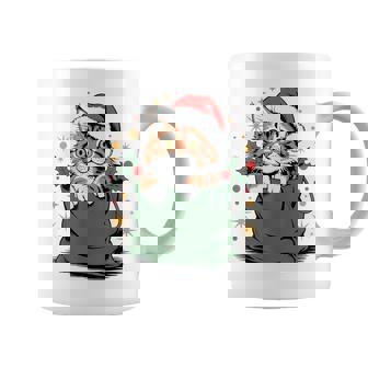 Maine Coon Cat Wearing Santa Hat Coffee Mug | Seseable UK