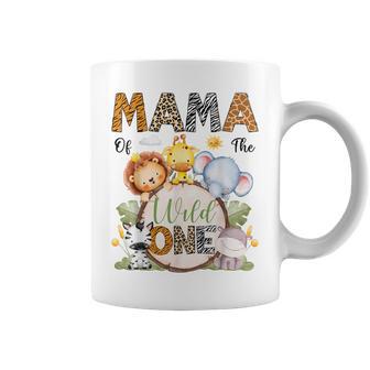 Mama Of The Wild One 1St Birthday Boy Safari Animals Coffee Mug - Thegiftio