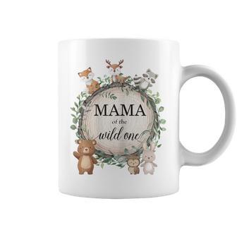 Mama Of The Wild One Woodland Forest Animals 1St Birthday Coffee Mug - Thegiftio UK
