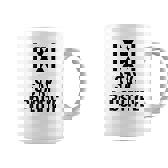 Math Joke Positive Humor Saying Stay Positive Absolute Coffee Mug | Mazezy