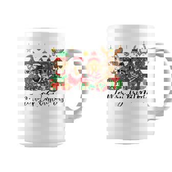 Merry Christmas Dachshund Dog Xmas Lights Holiday Pet Coffee Mug | Seseable CA