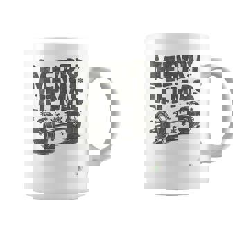 Merry Liftmas Christmas Weightlifting Coffee Mug | Mazezy