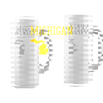 Michigan Girl Heart Map Shape Souvenir For Women Coffee Mug | Mazezy