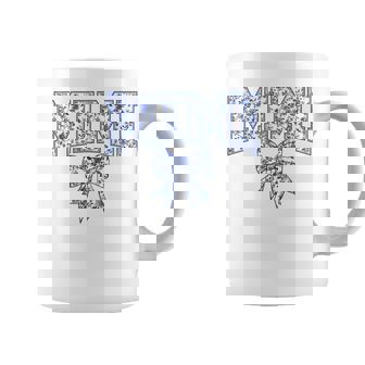 Mimi Coquette Toile Blue Bow Floral Mother's Day Family Coffee Mug | Seseable UK