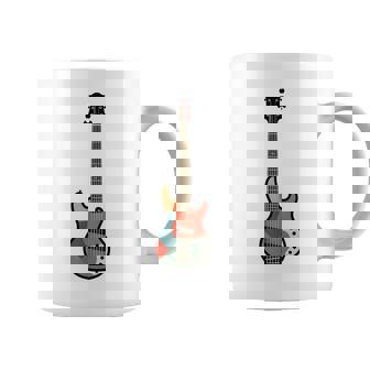 Minimalist Bass Guitar Music Lovers Musicians Coffee Mug | Mazezy