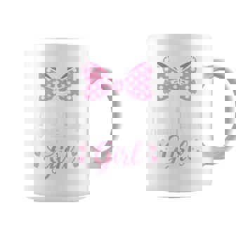 Mommy Of The Birthday Girl Cute Pink Bow Party Mom Coffee Mug | Seseable CA