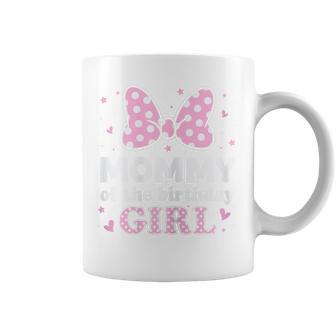 Mommy Of The Birthday Girl Pink Bow Family Matching Coffee Mug - Monsterry