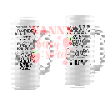 Nanny Of The Berry Sweet One Strawberry First Birthday Coffee Mug | Mazezy