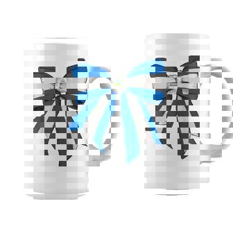 Nicaragua Flag Nicaraguan Girl Coquette Bow Pink Coffee Mug | Mazezy