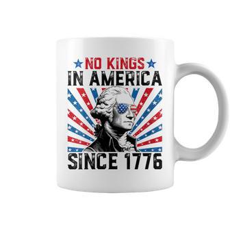 No Kings In America Since 1776 Distressed Usa Flag Vintage Coffee Mug - Thegiftio