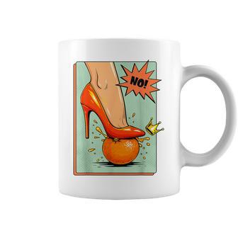 No Kings Retro Patriotic Woman Political Meme Coffee Mug - Thegiftio UK