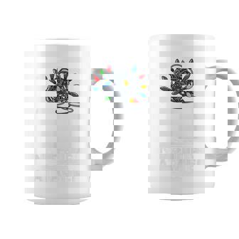 No Strings Attached Christmas Lights Ugly Sweater Coffee Mug | Seseable CA
