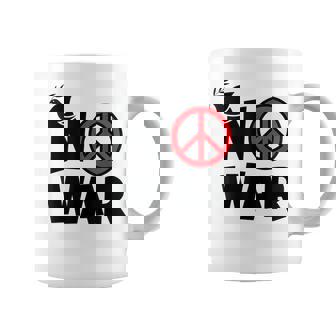 No War 反戦 平和の鳩 コーヒーマグ - Kawaiitshirt