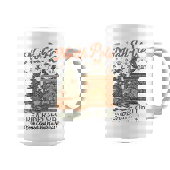 North Pole Readers Club Christmas Cozy Fireplace Book Lover Coffee Mug | Seseable FR