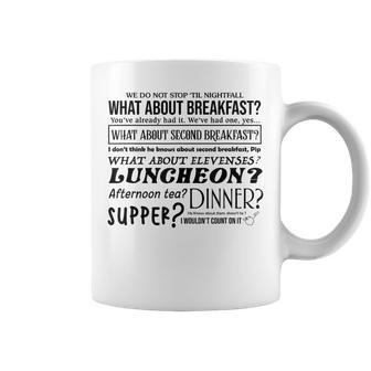We Do Not Stop Til The Nightfall What About Second Breakfast Coffee Mug - Thegiftio UK