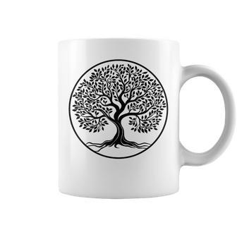 Oak Tree Circle Tree Of Life Happiness Nature Coffee Mug - Thegiftio UK