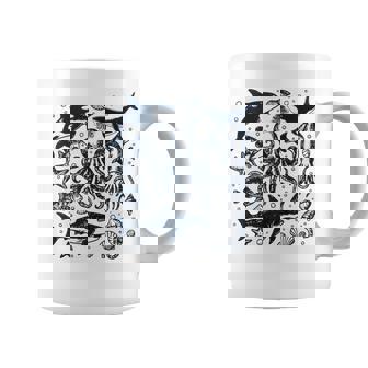 Ocean Wildlife Vintage 90s Ocean Animals Graphic Apparels Tank Top Coffee Mug | Mazezy