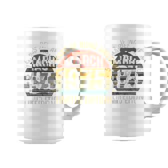 On Back 3月の誕生日 Est 1975年限定版 51St コーヒーマグ - Kawaiitshirt