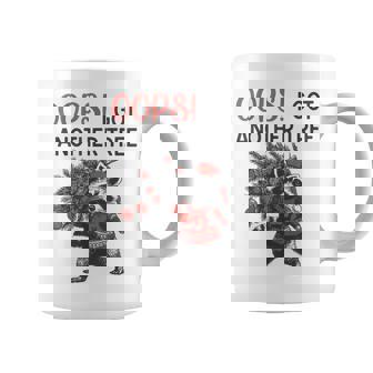 Oops I Got Another Tree Raccoon Christmas Quote Coffee Mug - Thegiftio