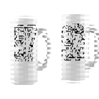 Orange And 97 Cute Halloween Pattern Number 97 Coffee Mug | Mazezy