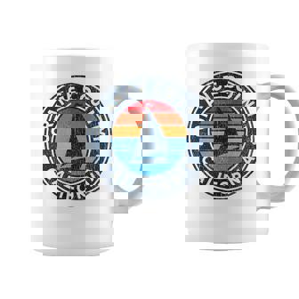 Orange County California CA Vintage Sailboat Retro 70s Coffee Mug | Mazezy