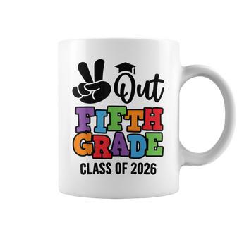 Peace Out 5Th Grade 2026 Fifth Grade Grad Elementary School Coffee Mug - Thegiftio UK