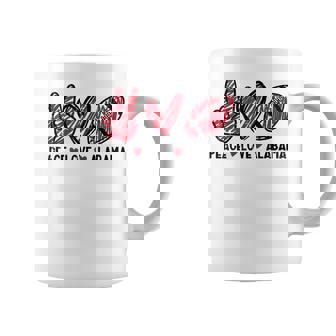 Peace Love Alabama Men Women Kids Boys Girls Youth Teen Coffee Mug | Mazezy