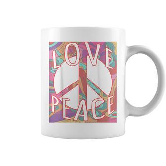 - Peaceign Love Années 60 70 Motif Hippie Hommes Et S Tasse - Cadeauxyz
