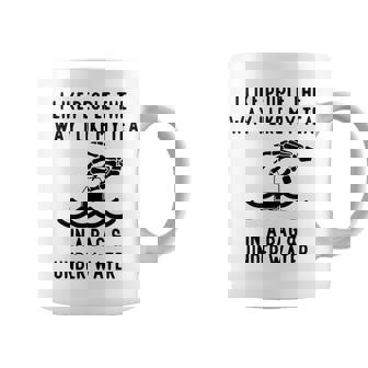 I Like People The Way I Like My Tea In A Bag And Underwater Tank Top Graphic Print Coffee Mug - Monsterry