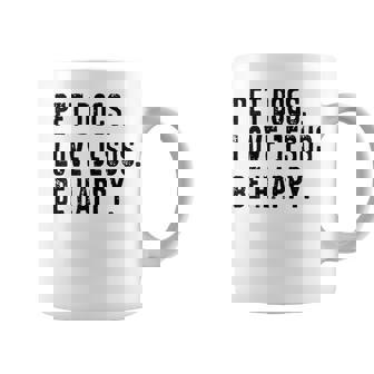 Pet Dogs Love Jesus Be Happy Coffee Mug - Monsterry