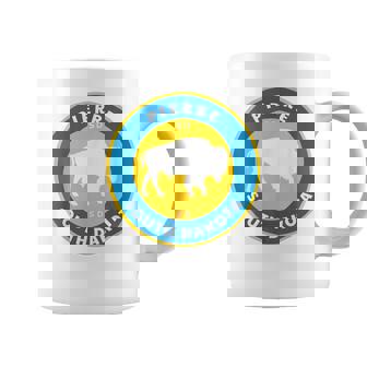 Pierre South Dakota SD Pride Badge Souvenir Bison Coffee Mug | Mazezy