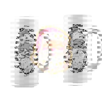 Pink Preppy Santa Christmas Pajama Graphic Coffee Mug | Seseable UK