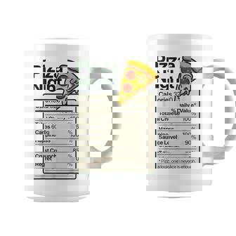 Pizza Lover Night Nutrition Facts Costume For Food Coffee Mug - Seseable