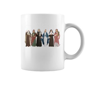 Pray Like A Girl Catholic Saint Christian For Girls Coffee Mug - Thegiftio