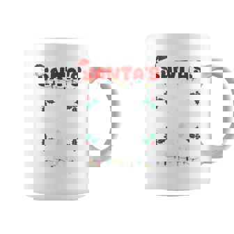 Pregnancy Baby Coming Soon Christmas Santa's Little Helper Coffee Mug | Mazezy