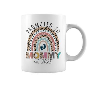 Promoted To Mommy Mama Est 2025 Soon To Be Mom Coffee Mug - Monsterry