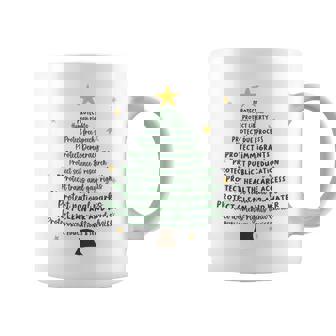 Protect Democracy Christmas Tree Anti Trump Coffee Mug | Mazezy