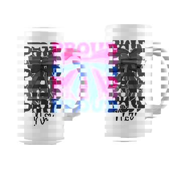 Proud Mom Bisexual Bi Pride Flag LGBTQ Mother's Day Coquette Coffee Mug | Mazezy