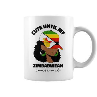 Proud Zimbabwe Flag For Girl Zimbabwean Pride Roots Coffee Mug | Mazezy