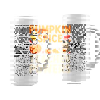 Pumpkin Spice Gives Me Teachers Power Shirt Fall Men Women Coffee Mug | Mazezy