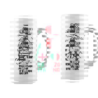 Ragazza Italiana Half English Half Italian Girl Bandera De Italia Taza de café - Regaloses