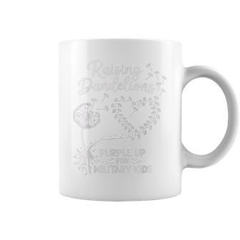 Raising Dandelions Purple Up For Military Child Month Coffee Mug - Thegiftio UK