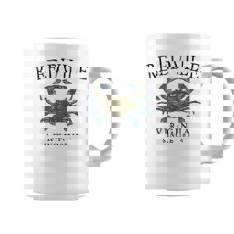 Reedville Virginia Blue Crab Since 1874 Letters Tank Top Coffee Mug | Mazezy