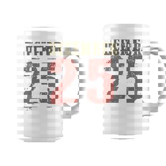 Retro Christmas Holiday December 25 Coffee Mug - Monsterry