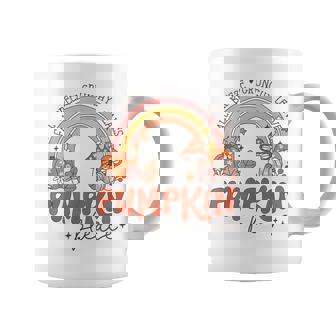 Retro Fall Pumpkin Please Rainbow Autumn Aesthetic Coffee Mug | Mazezy