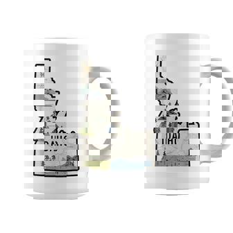 Retro Idaho Mountains Nature Art Coffee Mug | Mazezy