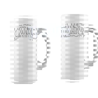 Retro Illinois Tee Vintage Illinois Orange Blue Throwback IL Coffee Mug | Mazezy